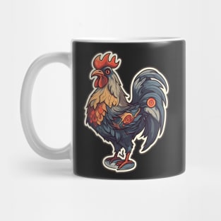 Rooster Sticker Mug